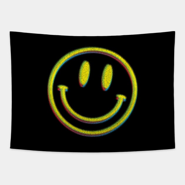 Acid Smiley Tapestry by SunsetGraphics