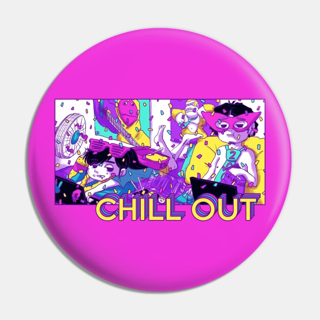 CHILL OUT - Aesthetic Pin by Aremia17