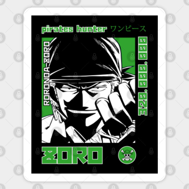 One Piece Roronoa Zoro One Piece Sticker Teepublic Au