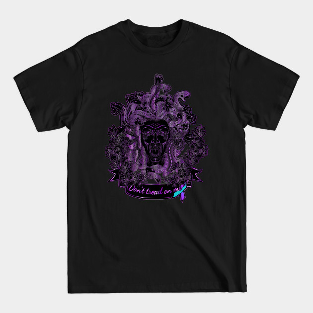 Disover Medusa the Protector (Domestic Violence/Sexual Violence awareness) - Purple - T-Shirt