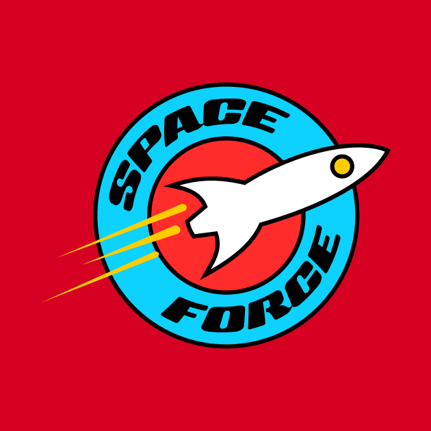 U.S. Space Force logo funny humorous spaceship by terrybain