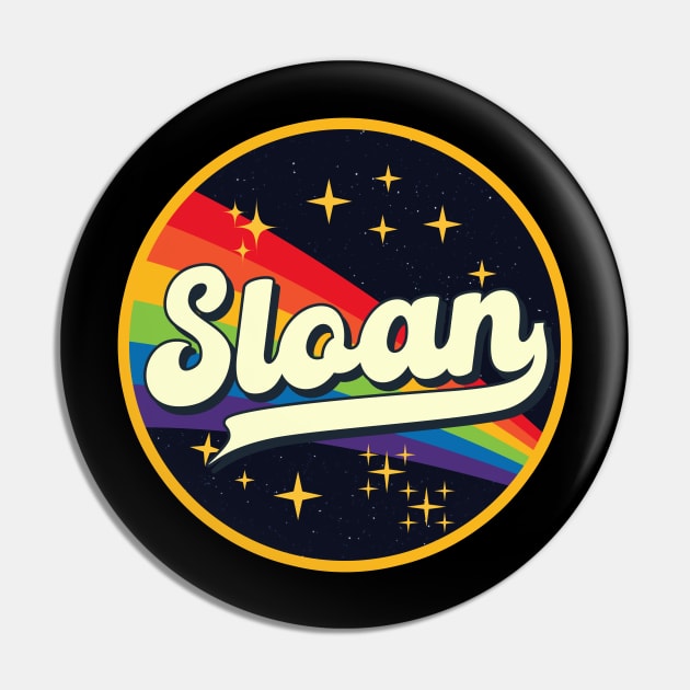 Sloan // Rainbow In Space Vintage Style Pin by LMW Art