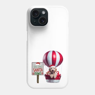 Here Comes Santa Paws in Hot Air Balloon Phone Case