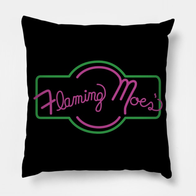 flaming moes Pillow by tdK