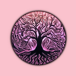 Tree of Life Circle 2 Pink T-Shirt