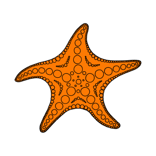 Starfish (black/orange) T-Shirt