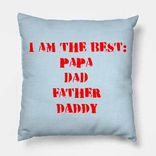 Papa Fathers Day Pillow