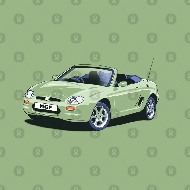 MG MGF Alumina Green Car by Webazoot