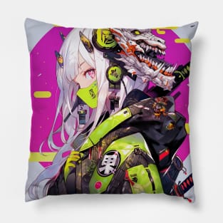 Anime Cyborg Warrior Pillow