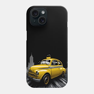 vintage taxi Phone Case