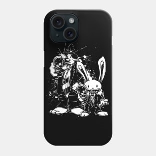 Sam & Max X Pulp Fiction (white) Phone Case