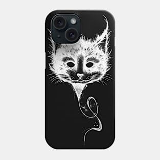 Evil Cat Balloon (White version) Phone Case