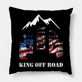 King off road jeep drive to the mountain Pillow