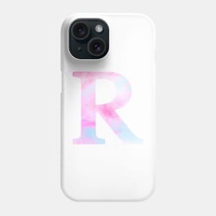 The Letter R Blue and Pink Phone Case