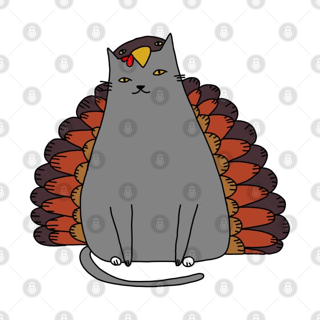 Gobble Gobble Kitty by KilkennyCat Art