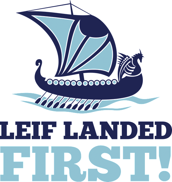 Leif Landed First Kids T-Shirt by nektarinchen