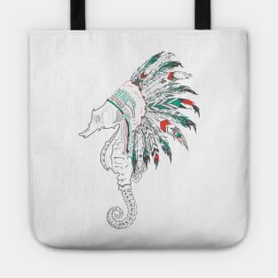 seahorse headdress Tote