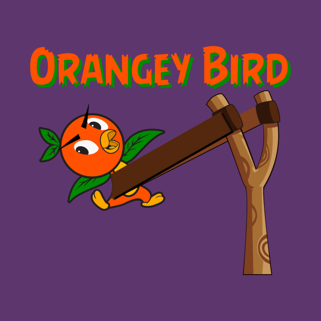 Orangey Bird by EnchantedTikiTees