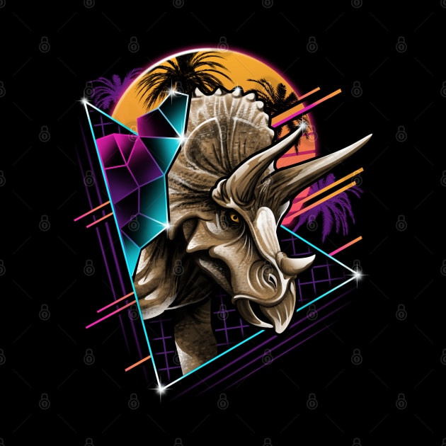 Rad Triceratops by Vincent Trinidad Art