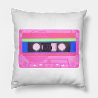 Pink Cassette tape Pillow