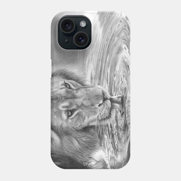 Lapping It Up Phone Case by Mightyfineart