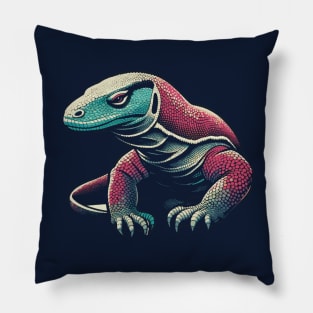 Komodo dragon art Pillow