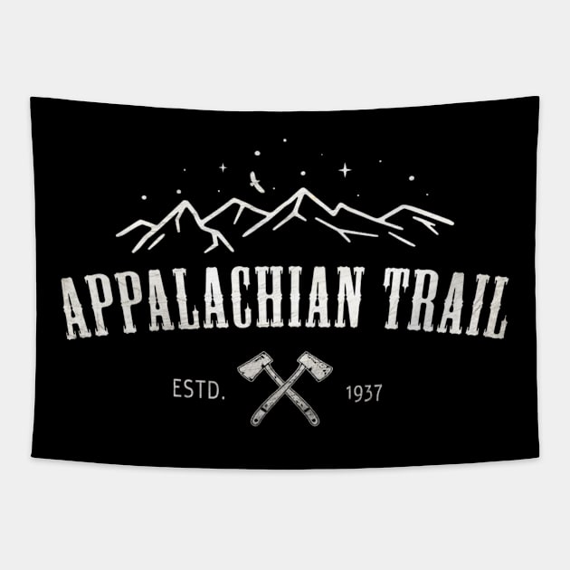 Appalachian US National Trail APT Backpacking Climbing Hiking Outdoors Tapestry by Sassee Designs