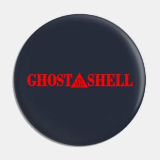 Glitch In The Shell - Red Logo Pin