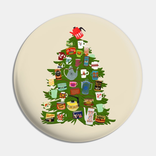 Coffee Christmas tree Pin by jenblove