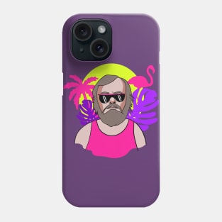 Slavoj Zizek 80s Vintage Vaporwave Portrait Phone Case