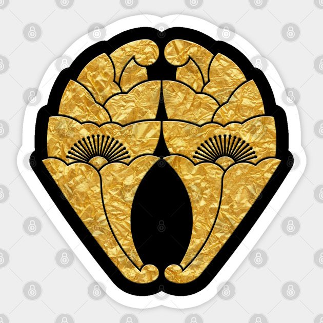 Japanese Mon Daki Hana Gyouyou Kamon Sticker Teepublic