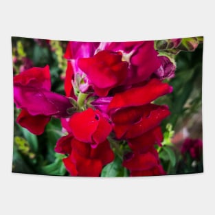 Pink Red Flowers Plant Garden Tapestry