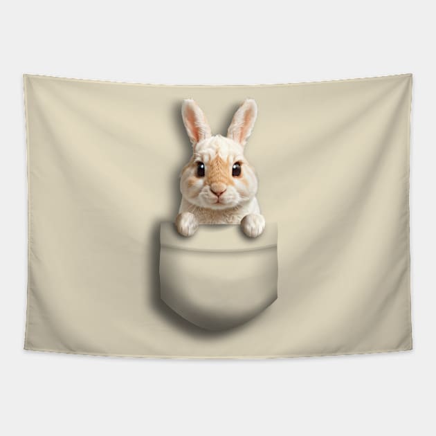 Pocket Bunny Tapestry by Purrdemonium