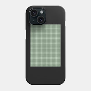 Mint green grid Phone Case