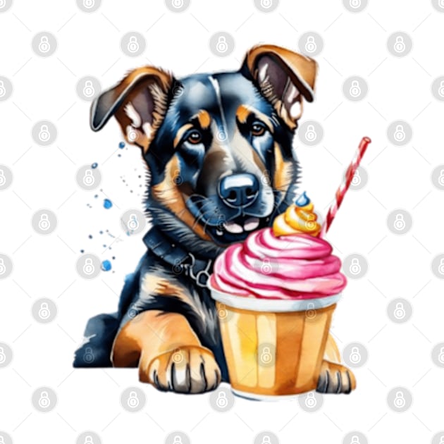 German Shepherd dog eating sweets gift ideas by WeLoveAnimals