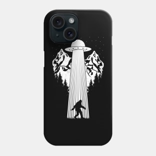 Bigfoot Ufo Abduction Phone Case