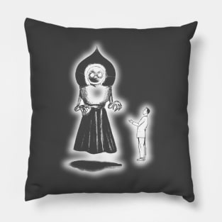 Flatwoods Monster White Glow #1 Pillow