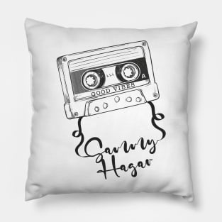 Good Vibes Sammy Hagar // Retro Ribbon Cass Pillow