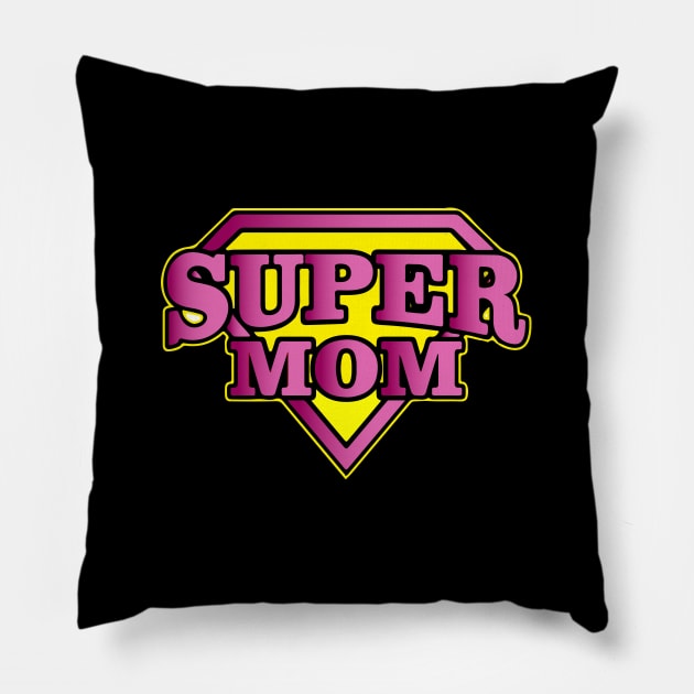 supermom Pillow by EmaUness1art