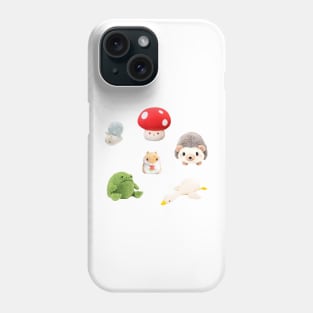 Cottagecore Kawaii Plushies Sticker Pack Phone Case