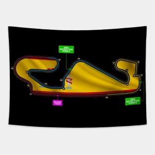 Circuit de Barcelona-Catalunya F1 track Tapestry