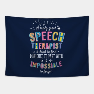 A truly Great Speech Therapist Gift - Impossible to forget Tapestry