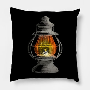 Vintage Lantern Pillow