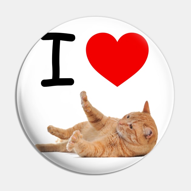 I HEART ORANGE TABBY Pin by EmoteYourself