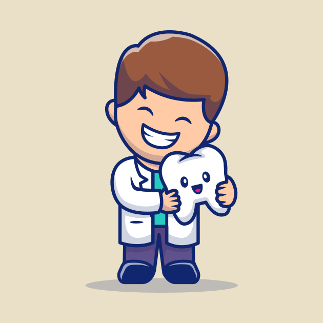 Cute Dentist With Tooth by Catalyst Labs