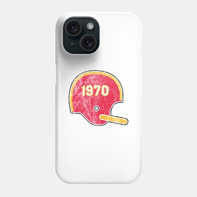 Kansas City Chiefs Year Founded Vintage Helmet Phone Case by Rad Love