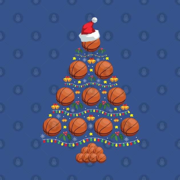 Disover Basketball Christmas Tree - Basketball Christmas Tree - T-Shirt