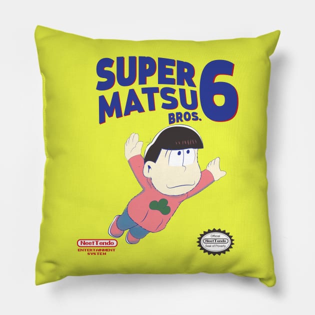 Super Matsu Bros 6 Osomatsu Pillow by yashanyu1