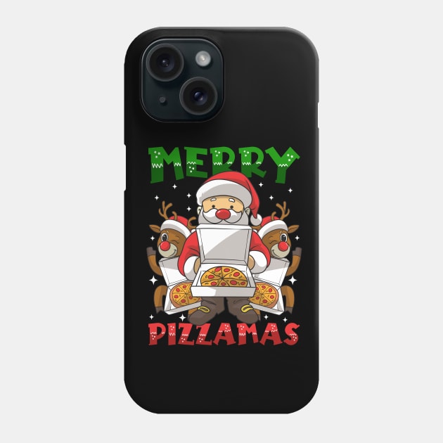 Santa Brought You Pizza Phone Case by KsuAnn