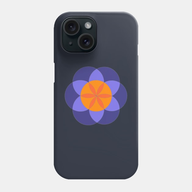 Sacred Geometry, circle design, flower Phone Case by archiesgirl